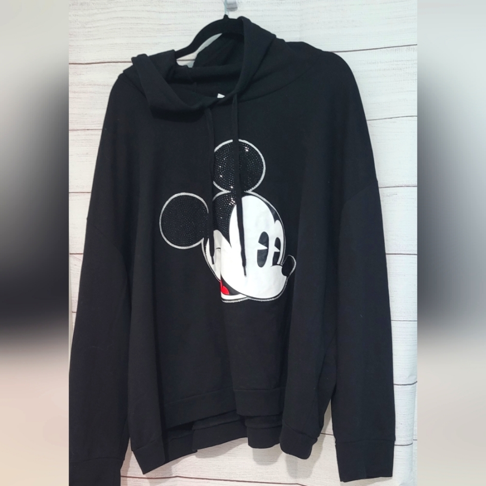 Nwot Disney Mickey Mouse 🐭 blingy hoodie 4XL